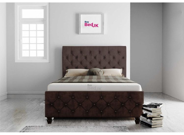 Adora Chesterfield Upholstered Ottoman Storage Bed Frame Steel Plush | £349 - £549