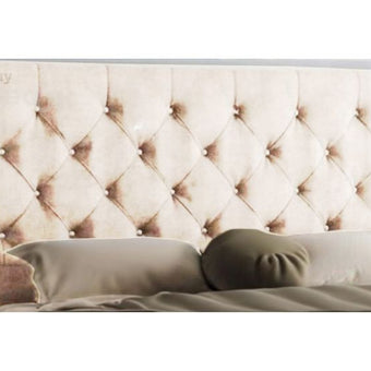 AdoraChesterfield Upholstered Headboard-DovePlush
