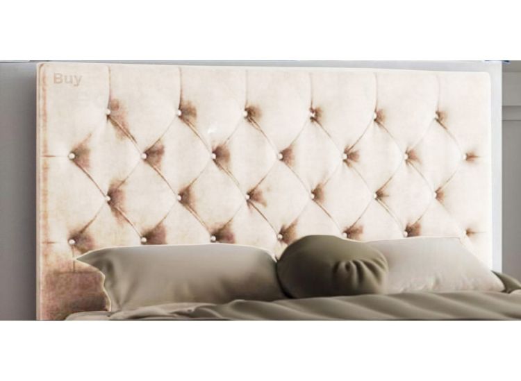 AdoraChesterfield Upholstered Headboard-DovePlush