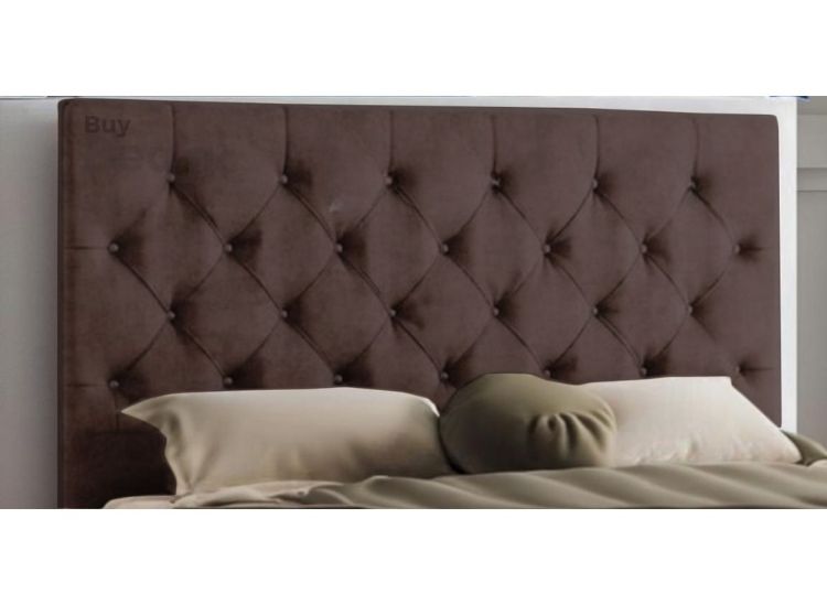 Adora Chesterfield Upholstered Headboard-steelPlush