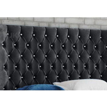 Angy Winged Upholstered Headboard - Buy Bed UK