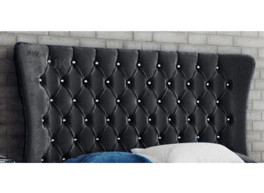 Angy Winged Upholstered Headboard - Buy Bed UK