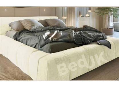 Bruges low headboard ambassador  Bed Frame Dove Plush | £550 - £819