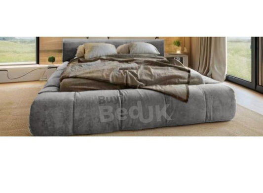 Bruges low headboard ambassador  Bed Frame Grey Plush | £550 - £819