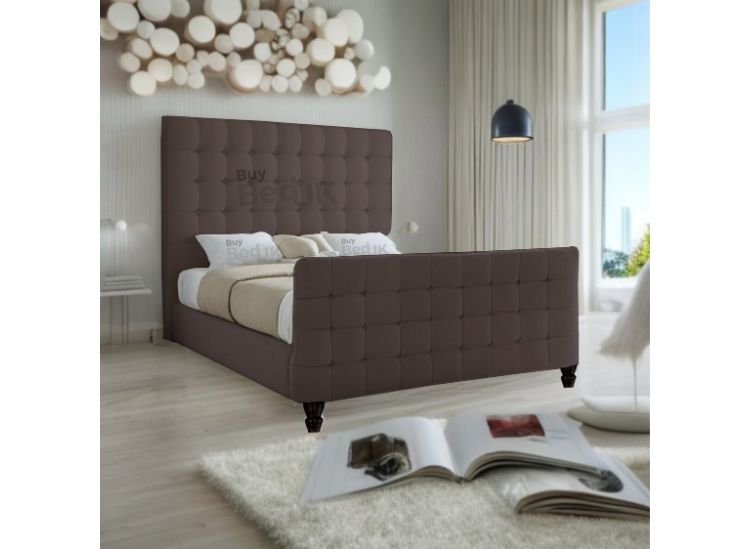 Caesar Cubed Upholstered Ottoman Storage Bed Frame Steel Plush | £339 - £519
