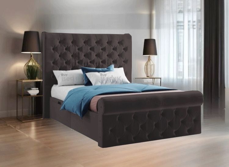 Cordin Divan Ottoman Storage Bed Frame Steel Plush | £519 - £749