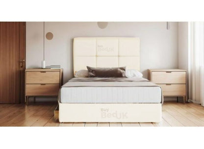 Florence Storage Divan Bed Upholstered Ottoman Storage Bed Frame Dove Plush | £245- £505